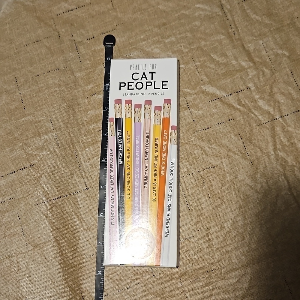 Whiskey River Soap Co Cat People Pencils Set of 8 NWT - Picture 2 of 6